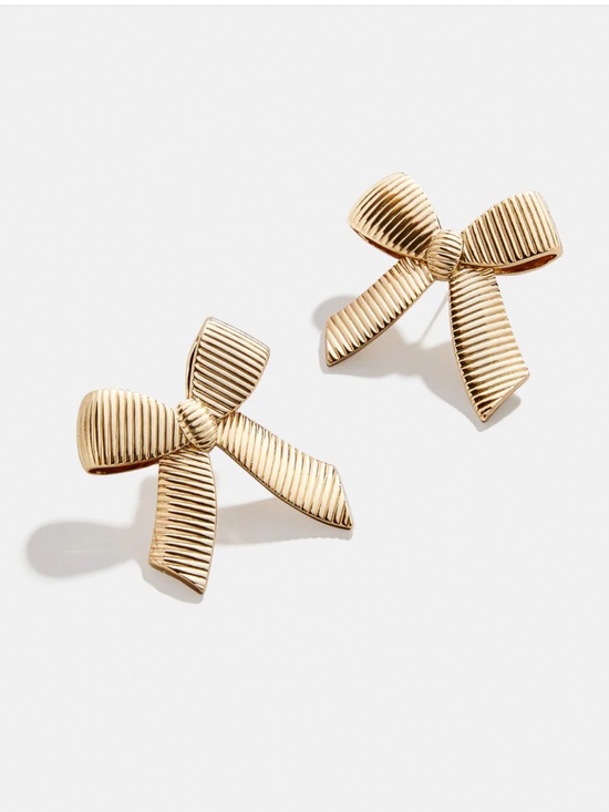 BaubleBar Jewelry - BaubleBar Gold Bow Earrings